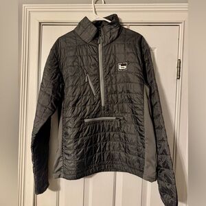 Banded Grey Lightweight Quilted Jacket